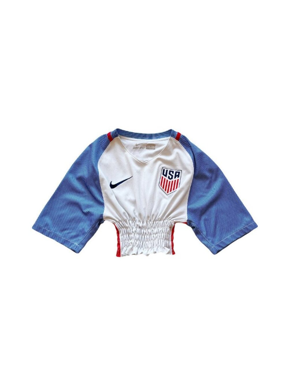 Rework Shirred Nike USA Home Jersey Women's S